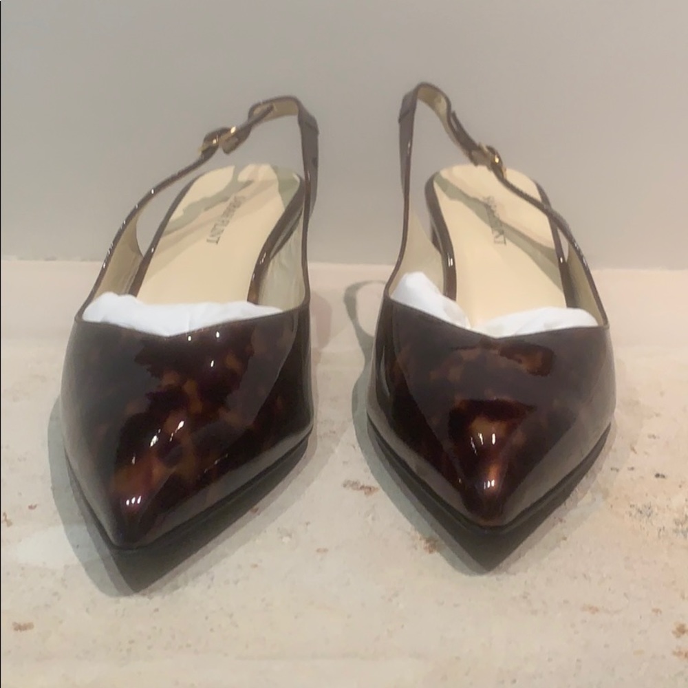 Brand New Sarah Flint Emma sling shoes.Tortoise9.5